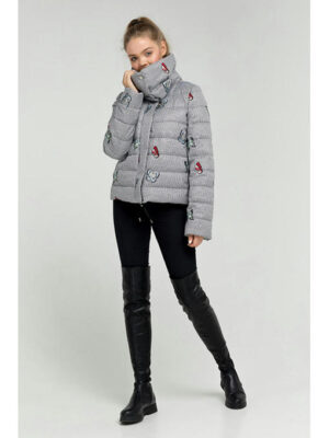 Осенний эко-пуховик в ткани valentino