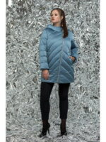 Пуховик с клеткой