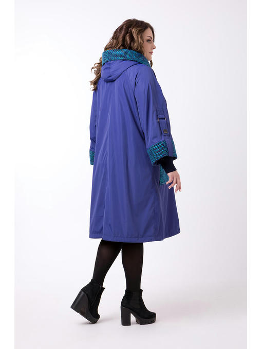 Демисезонный комбинированный плащ — изображение 5