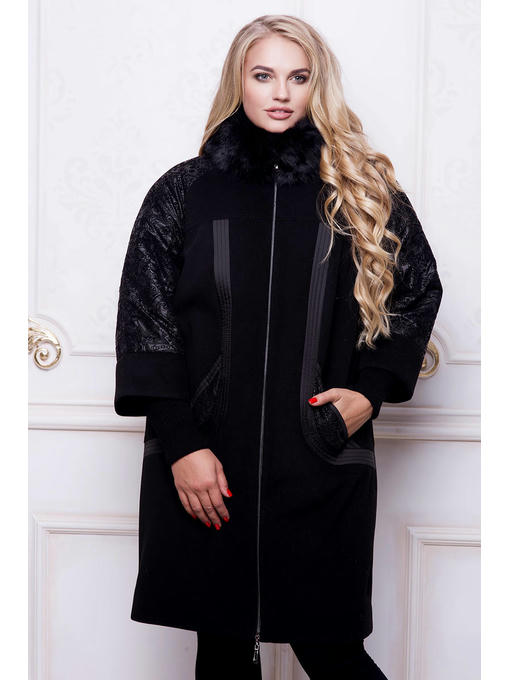 Удлиненное зимнее пальто флок — изображение 5