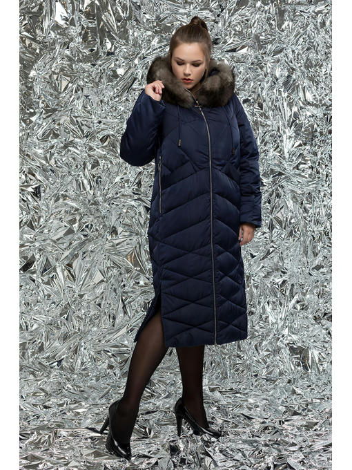 Пуховик мех песец — изображение 4