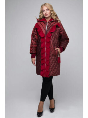 Удлиненная куртка с воланами