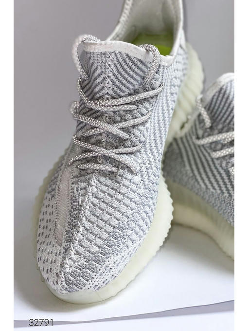 Кроссовки из трикотажа со шнуровкой — изображение 5