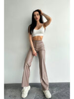 Брюки женские из экокожи