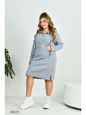 Платье-худи больших размеров