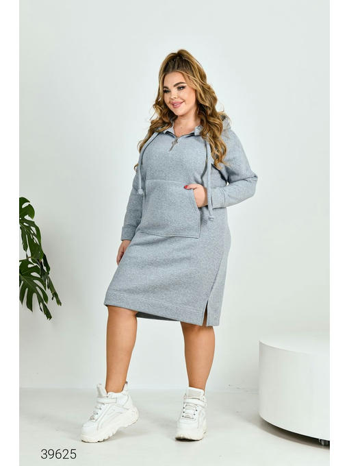 Платье-худи больших размеров