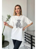 Футболка женская удлиненная