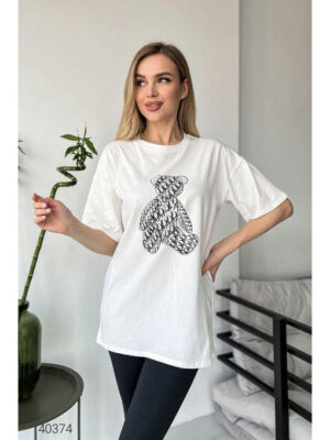 Футболка женская удлиненная