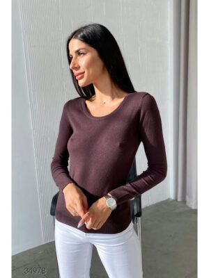 Джемпер с круглым вырезом