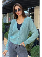 Вязаный кардиган с V-образным вырезом