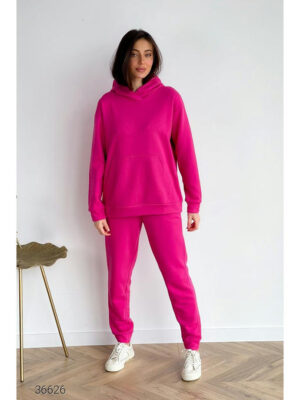 Трикотажный костюм из худи и джоггеров