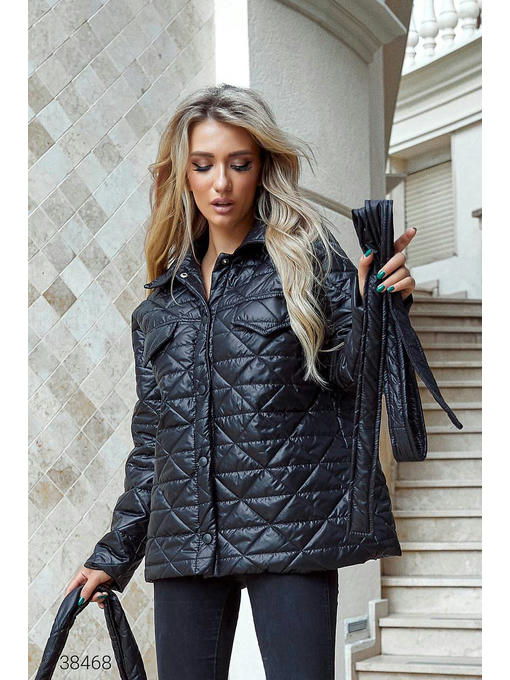 Куртка стёганная с сумкой — изображение 4