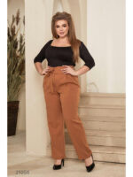 Брюки-палаццо с поясом