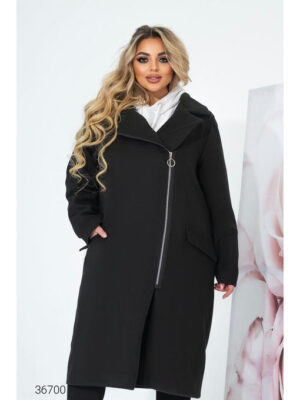 Кашемировое пальто на молнии