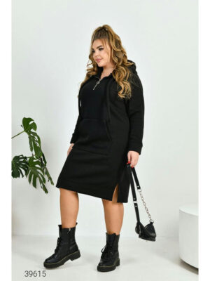 Платье-худи больших размеров