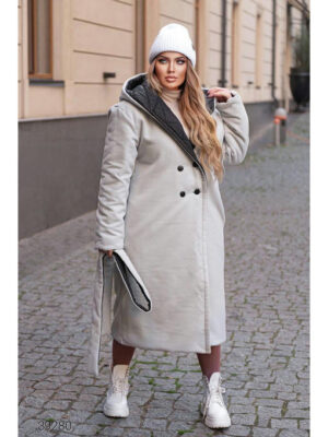 Пальто зимне двустороннее