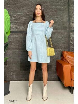 Платье замшевое