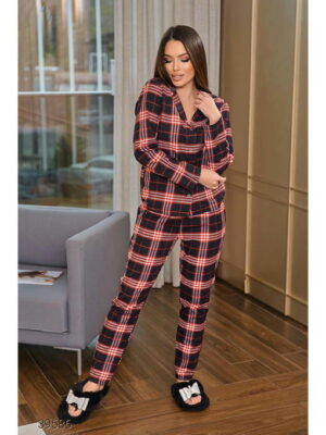 Пижама женская в клетку
