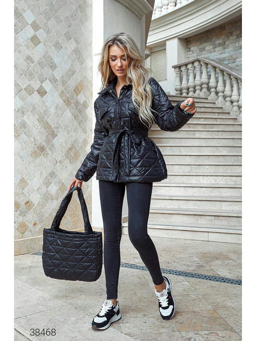 Куртка стёганная с сумкой