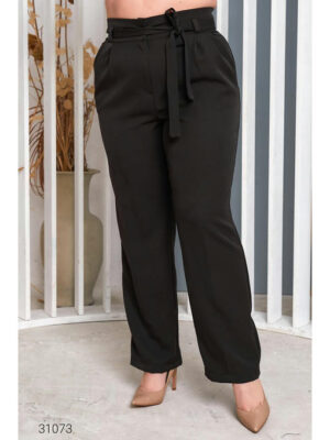 Брюки-палаццо с поясом