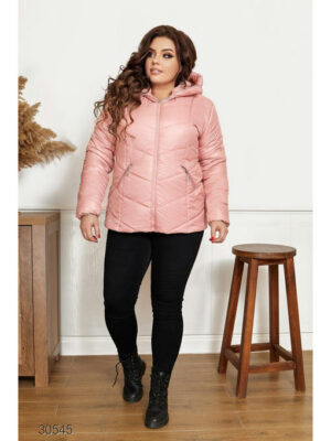 Дутая стеганная куртка с капюшоном