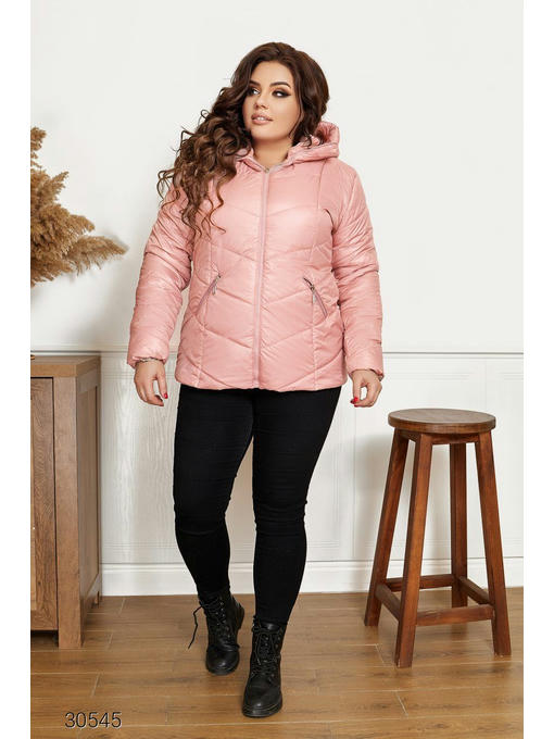 Дутая стеганная куртка с капюшоном