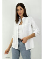 Рубашка с накладным карманом