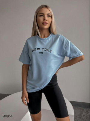 Костюм женский футболка и велосипелки