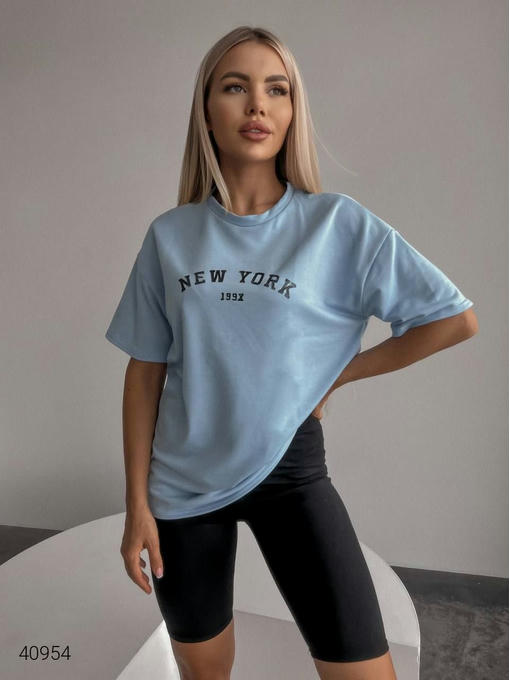 Костюм женский футболка и велосипелки