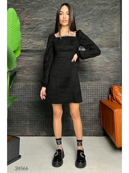 Платье замшевое