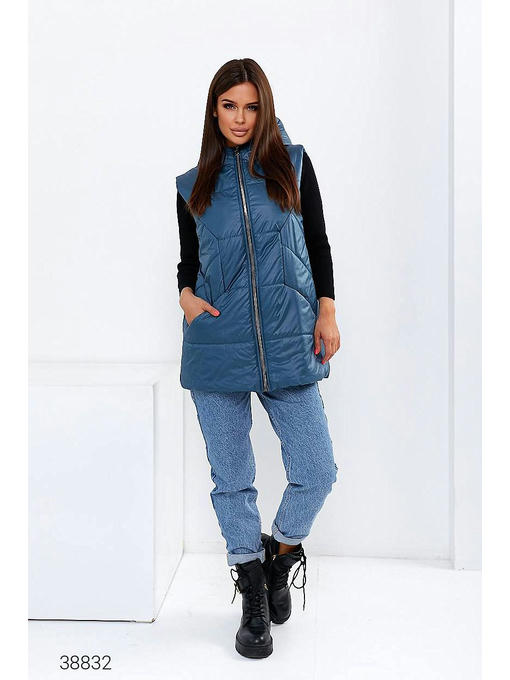 Жилет с капюшоном женский — изображение 2