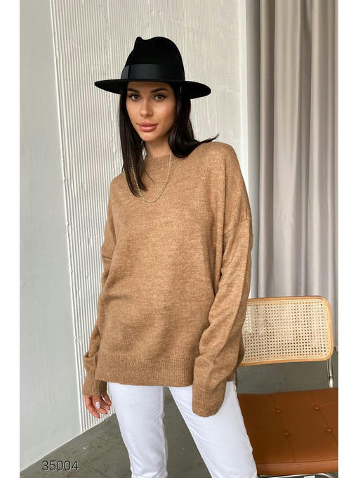 Свитер оверсайз с заниженной линией плеч — изображение 3