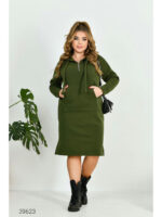 Платье-худи больших размеров