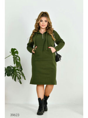 Платье-худи больших размеров