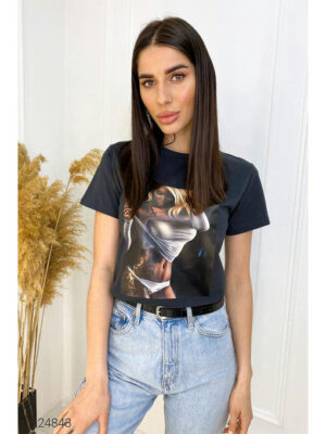 Футболка с принтом