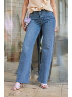 Расклешенные джинсы с завышенной талией