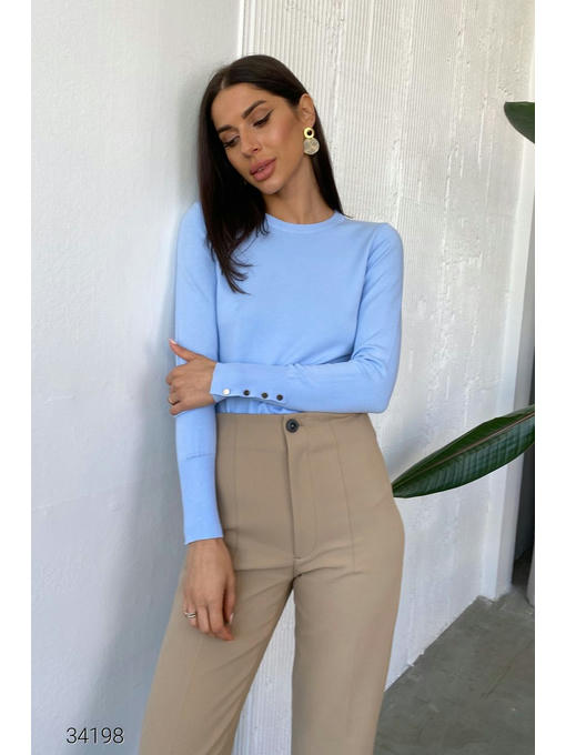 Джемпер с планкой из пуговиц на рукавах — изображение 4