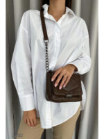 Стеганная сумка через плечо