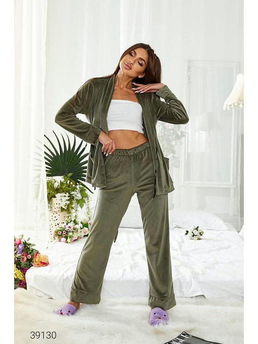 Женский домашний костюм из велюра — изображение 6