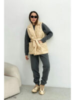 Жилет женский в ромбик