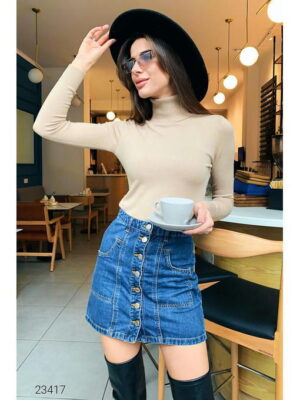 Водолазка с воротом с отворотом