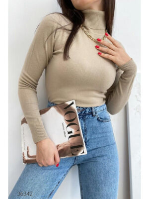 Водолазка с воротом с отворотом