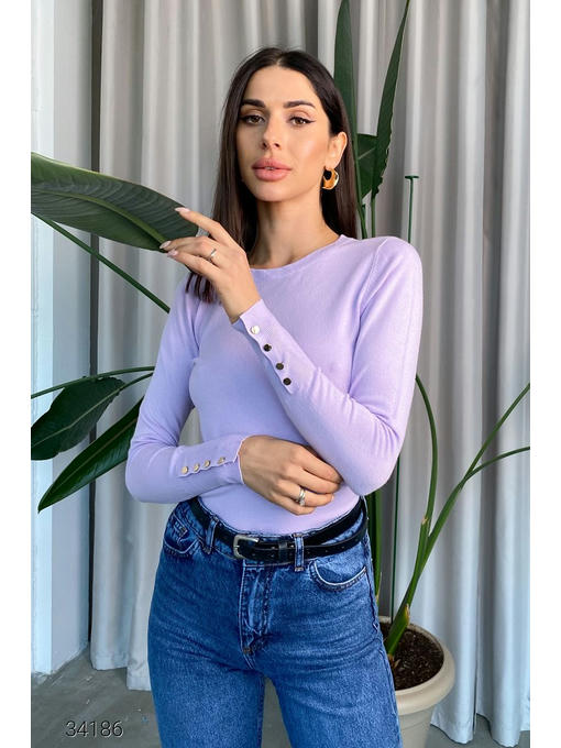 Джемпер с планкой из пуговиц на рукавах — изображение 4