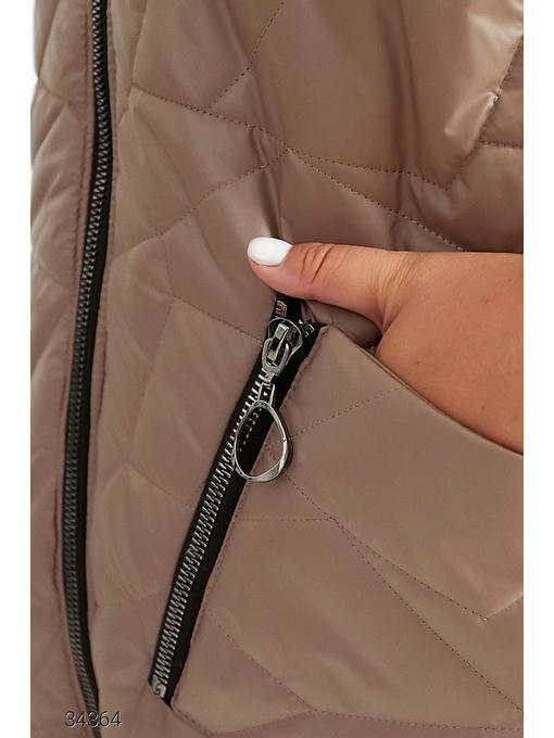 Стеганный жилет с капюшоном — изображение 3