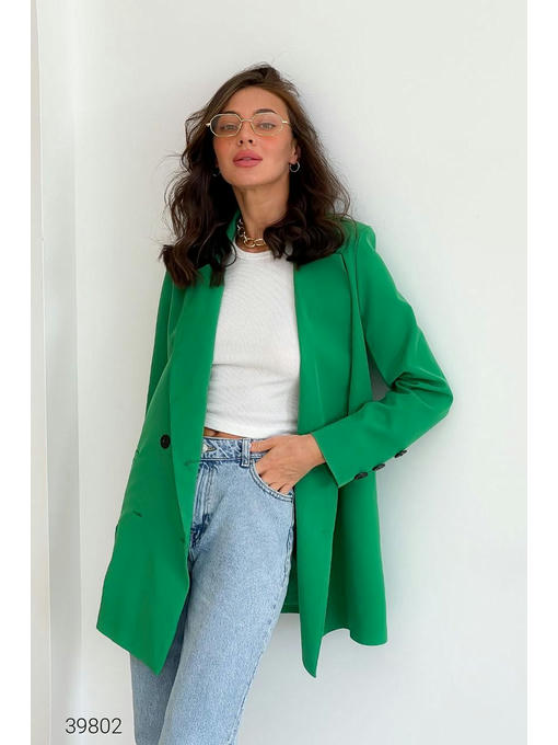 Двубортный блейзер с карманами — изображение 2