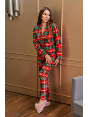 Пижама женская в клетку