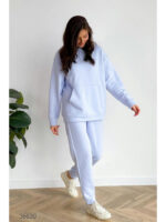 Трикотажный костюм из худи и джоггеров