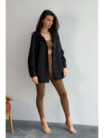 Рубашка-оверсайз навыпуск