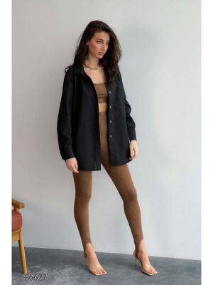 Рубашка-оверсайз навыпуск