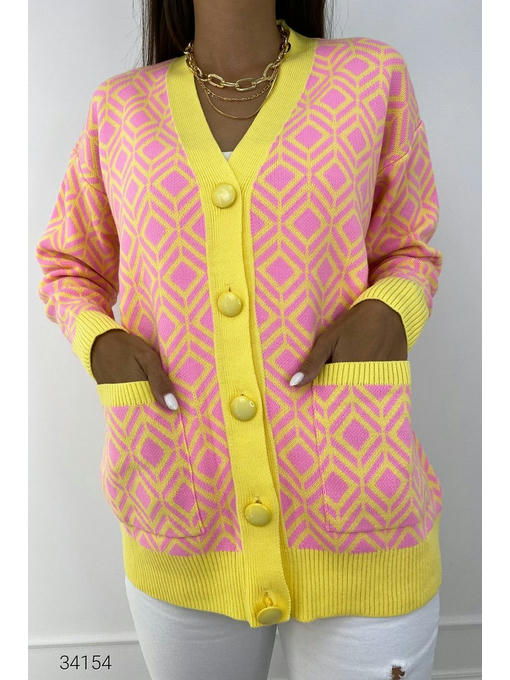 Кардиган с геометрическим принтом — изображение 5